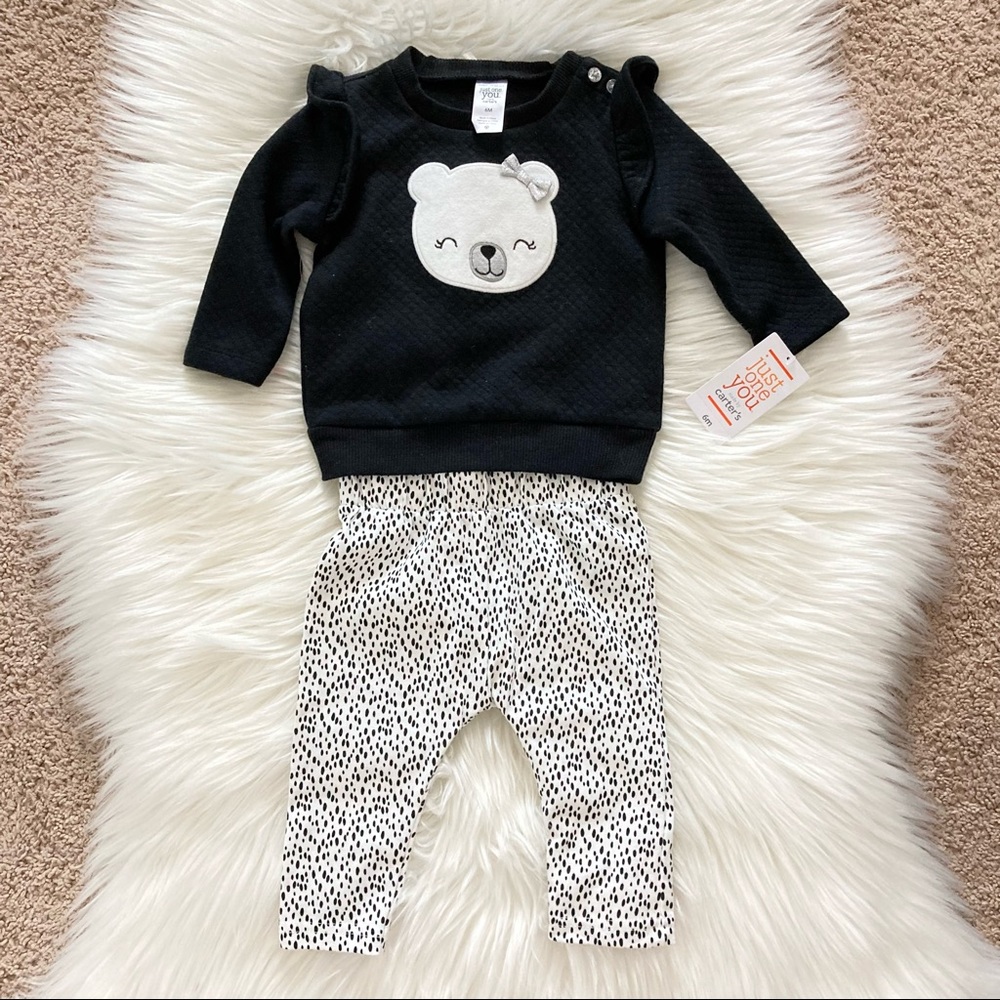 NEW Carter’s Baby Sweatshirt and Pants Matching Set